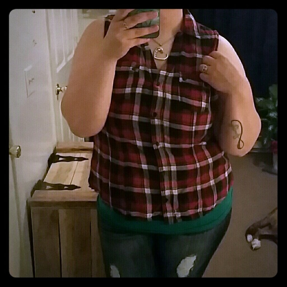 Maurices Plaid Tank Top