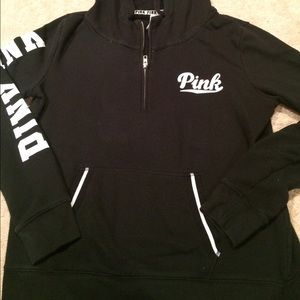 Great condition VS Pink half zip. L