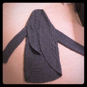 Theory gray wool oversize pullover size small