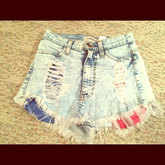 American flag high waisted shorts!