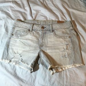 Distressed cut off shorts