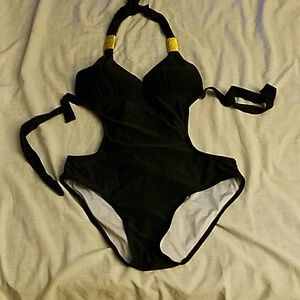 Black monokini large