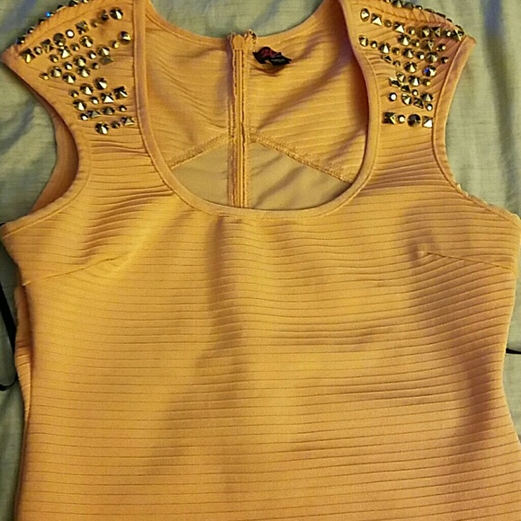 Peach dress used worn once