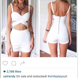 white play suit