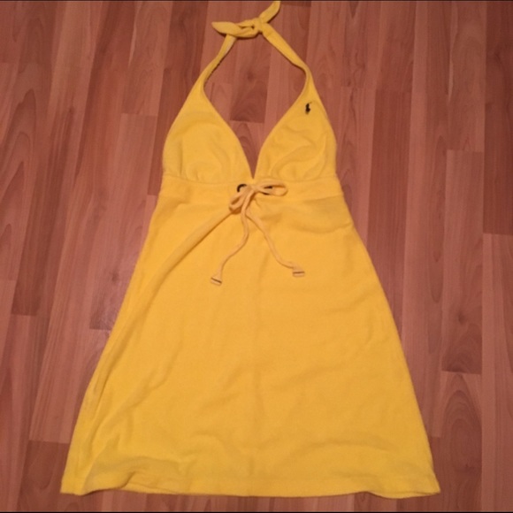 Ralph Lauren Terry Halter Dress Swim Cover Up