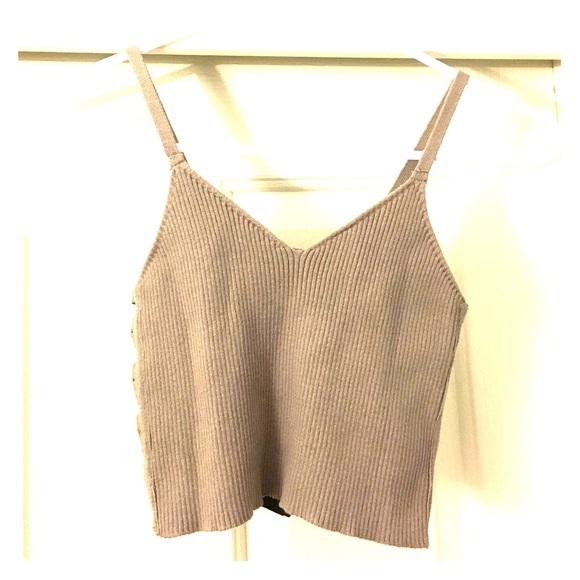 cute tan crop top