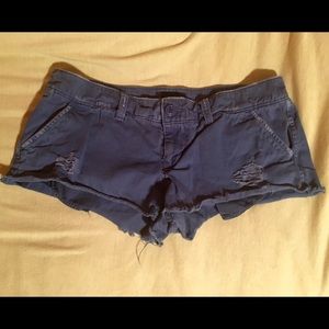 American Eagle Blue Twill Shorts