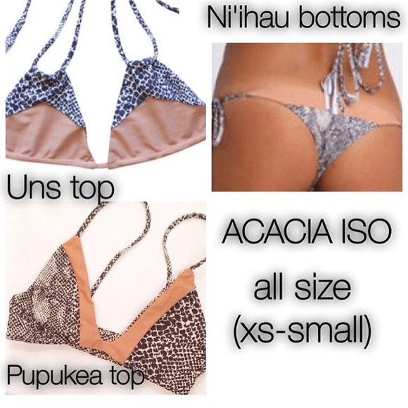 ISO Acacia topless/snake acacia size (xs-s)