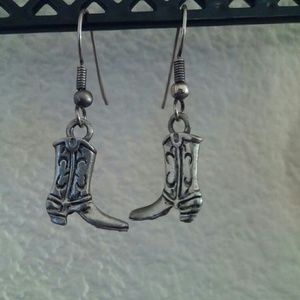 Vintage cowboy boot earrings