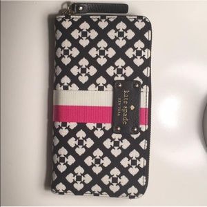Kste Spade Neda Black and White Wallet
