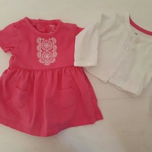 Carter's dress with cardigan 3m