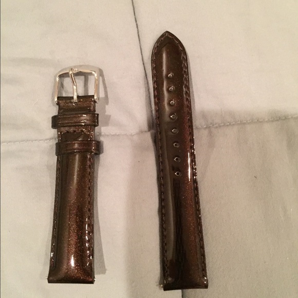 Brown Michele watch band for the CSX 18mm