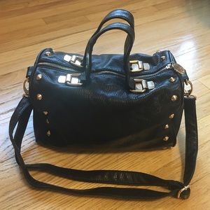 Deux Lux Black Studded Handbag