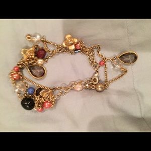 Fun beaded gold bracelet