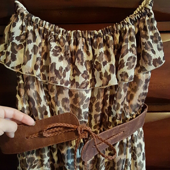 Cheetah dress $10 - Picture 2 of 4