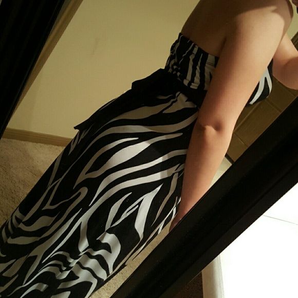 95% polyester 5% spandex Zebra Dress - Picture 3 of 4