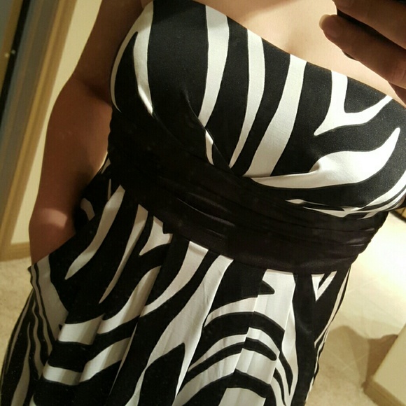 95% polyester 5% spandex Zebra Dress - Picture 4 of 4