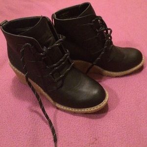 Dirty laundry boots with wedge sole