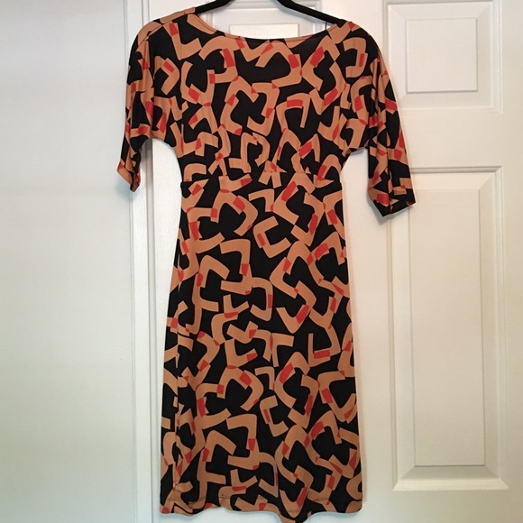 Ali Ro 3/4 Sleeve BodyCon Dress w/draping back sz4 - Picture 3 of 4