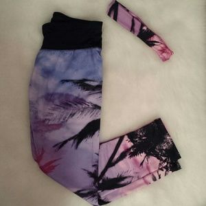 Palm Tree workout Leggings