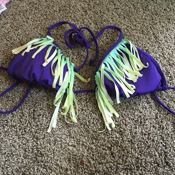 Fringe bikini top.