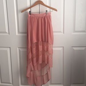 Pink skirt