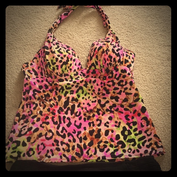 Animal print Victoria's Secret tankini