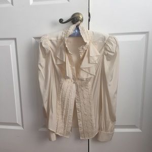 Bebe white blouse