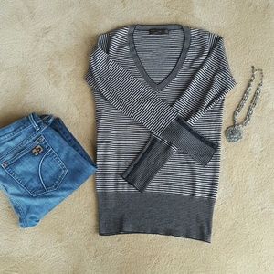 Zara micro stripe sweater