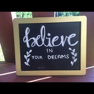 BELIEVE! Chalkboard sign