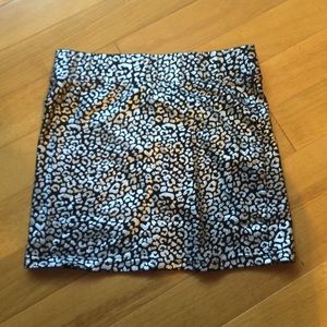 Metallic pencil skirt