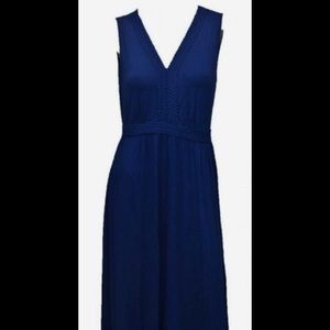 Spense missy navy blue maxi dress sleeveless