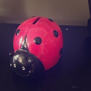 Little cute lady bug bank