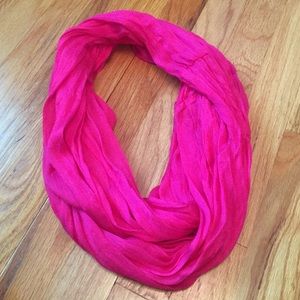 Hot pink infinity scarf