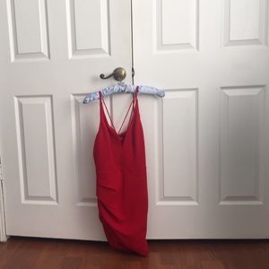 Red party dress