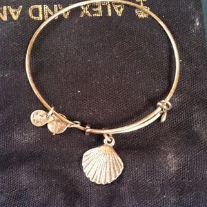 Seashell silver Alex and Ani bracelet