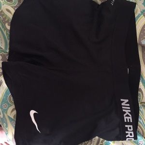 Black Nike pro spandex shorts