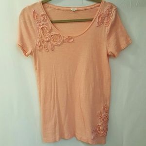 JCrew Sherbert Orange detailed Shirt