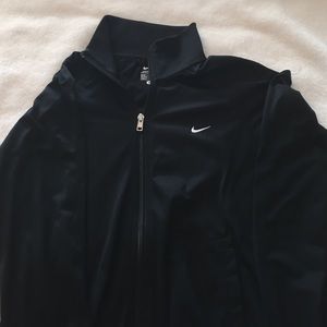 black Nike zip-up