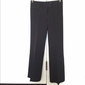 Black pinstripe pant, altered to fit Petite 0