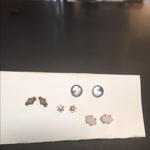 Set of 4 pairs of cute earrings