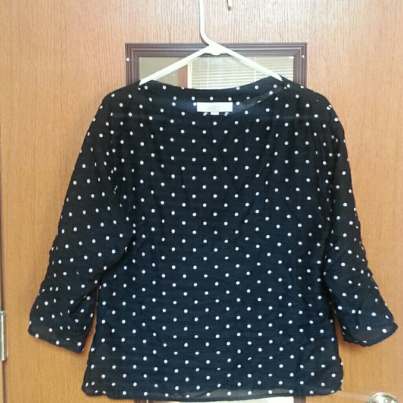 Loft Polka Dot Top