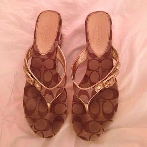 COACH sandal wedge