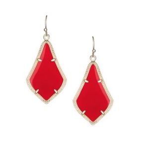 Kendra Scott Red Alexandra Earrings
