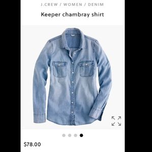 J.crew chambray top