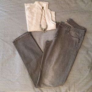 Banana Republic, Light Gray Skinny Jeans