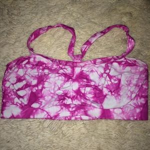 Pink tie dye bralette