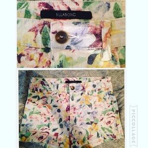 Flower designed shorts