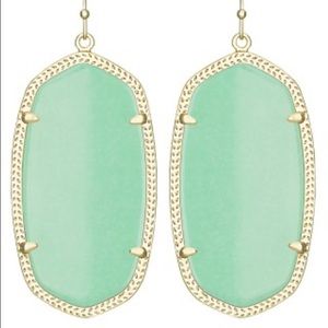 Mint green Kendra Scott Danielle earrings