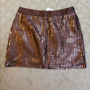 Brown GAP Sequin Mini Skirt Size 6
